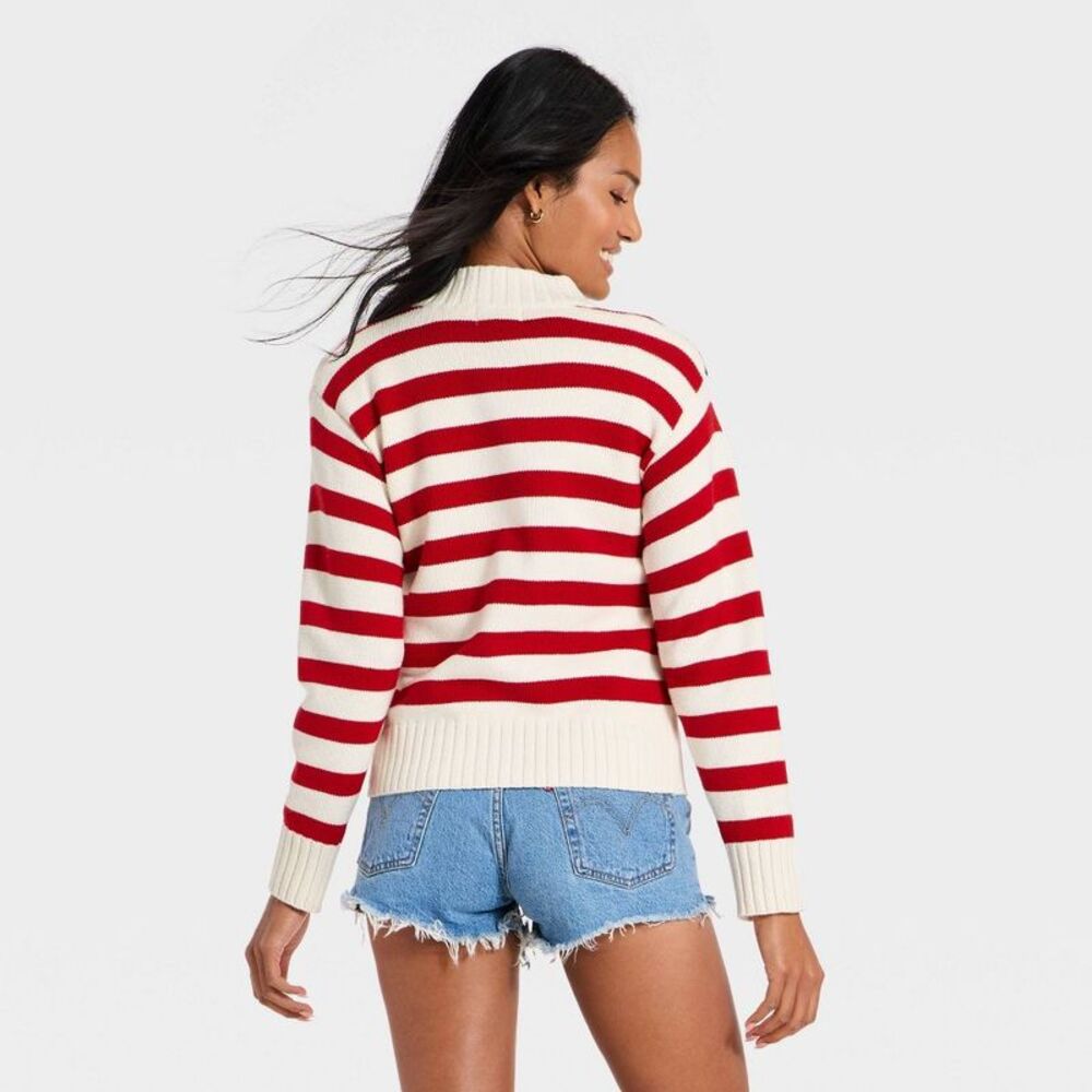 Universal Thread - Women's Americana Full Zip Cardigan - Universal Th Cream - Picture 2 of 4